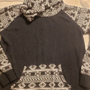 Aztec patterned Heathered Charcoal Empyre Women's Hoodie